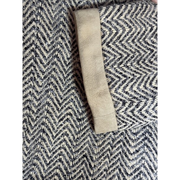 Vintage Douglas Hannant Size 8 Skirt  Jacket Suede Trim Zip Up Silk Blend - Picture 14 of 15